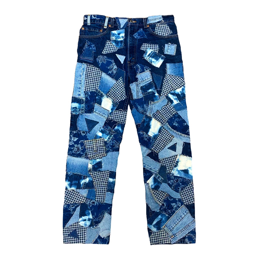 Denim Patchwork Jeans